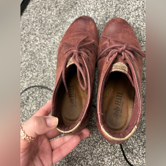 VTG Cobb Hill Distressed Red Leather Booties - Picture 6 of 10